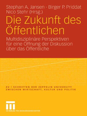 cover image of Die Zukunft des Öffentlichen